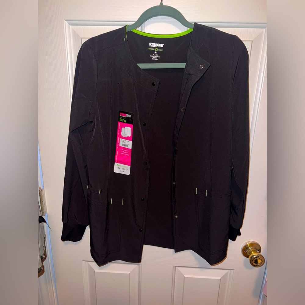 Black scrub jacket